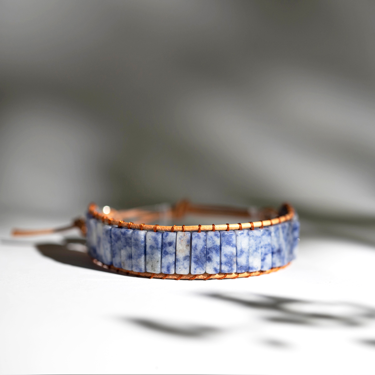 Sodalite Leather Bracelet